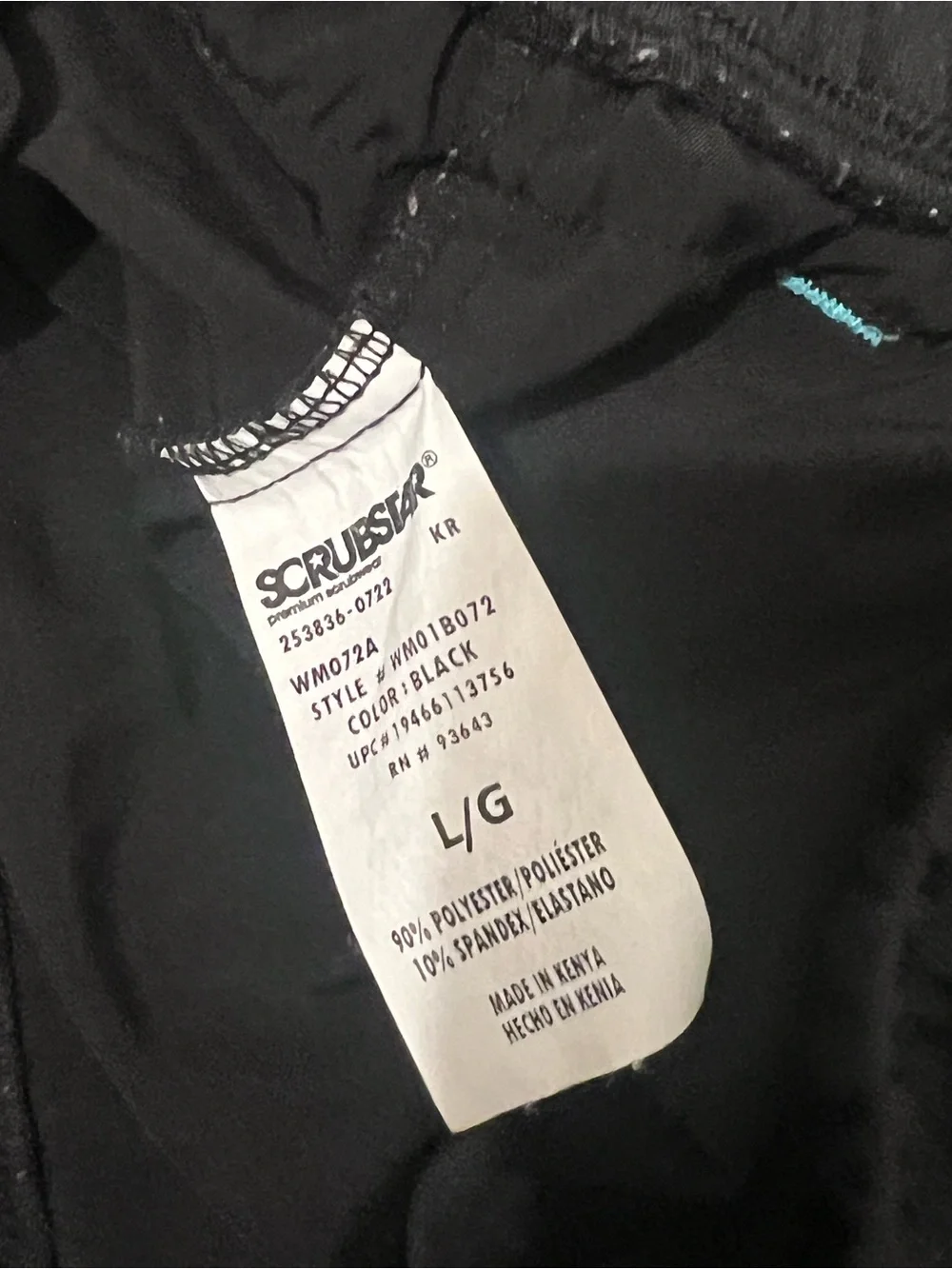 Scrubstar black scrub